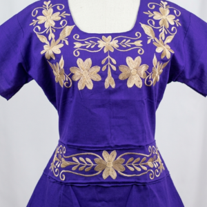 camisa mexicana morado Amatista Real