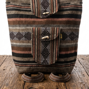 maleta cuadrada cafe Mochila Raíces de la Tierra Mexicana