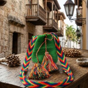 Mochila Wayuu Esmeralda Guajira