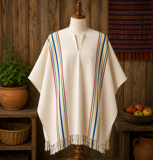Poncho Etéreo Arcoíris de los Andes