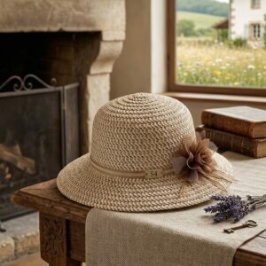 sombrero mujer campestre Aurora Elegancia Natural y Protección UV