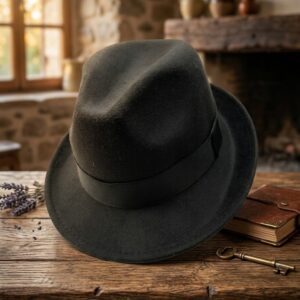 sombrero negro Noir Aristócrata Lana Premium