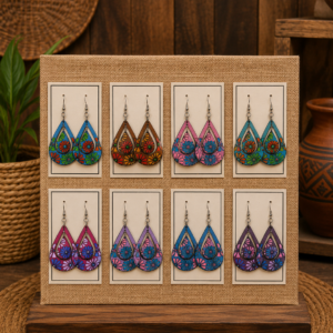 Aretes Artesanales Jardín de Colores