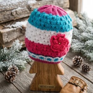 gorro niña 8 Gorro Tejido Infantil Dulce Invierno