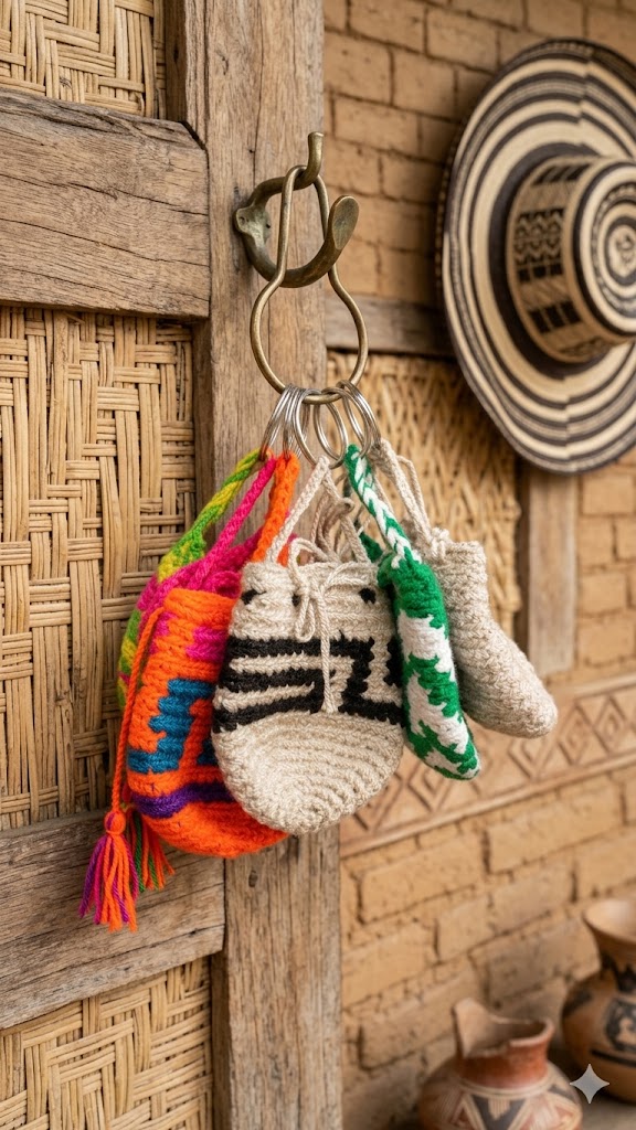 llavero mini mochila 7 Llavero Artesanal Mini Mochila Wayúu