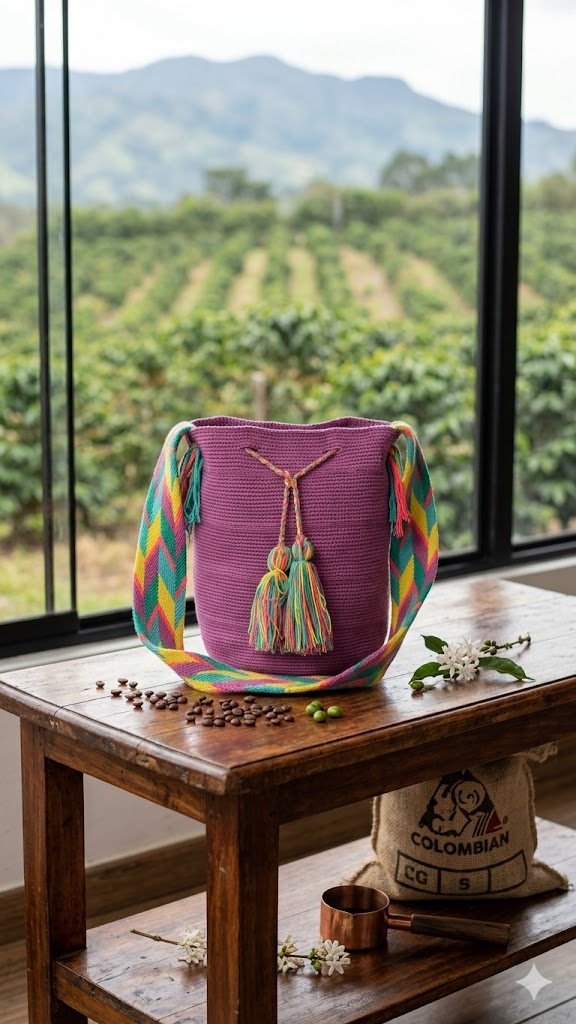 mochila 105 . 3 Mochila Teñida Wayúu Lavanda Pop