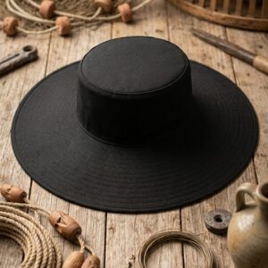 Sombrero Tipo Pescador de Ala Ancha Ébano