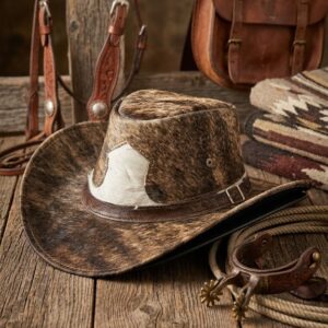 Sombrero Vaquero de Lujo en Piel de Vaca