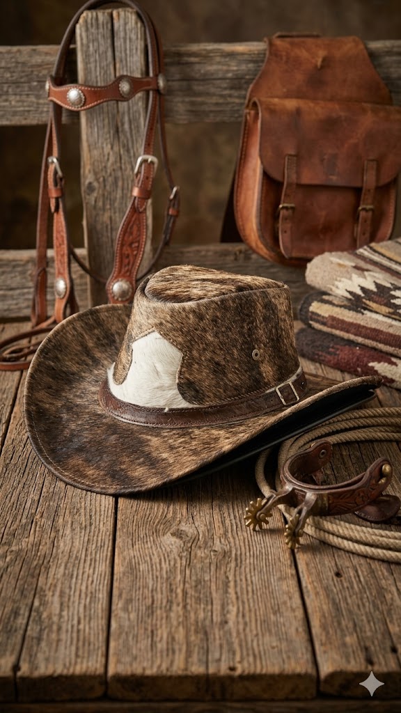 vaquero 70 Sombrero Vaquero de Lujo en Piel de Vaca
