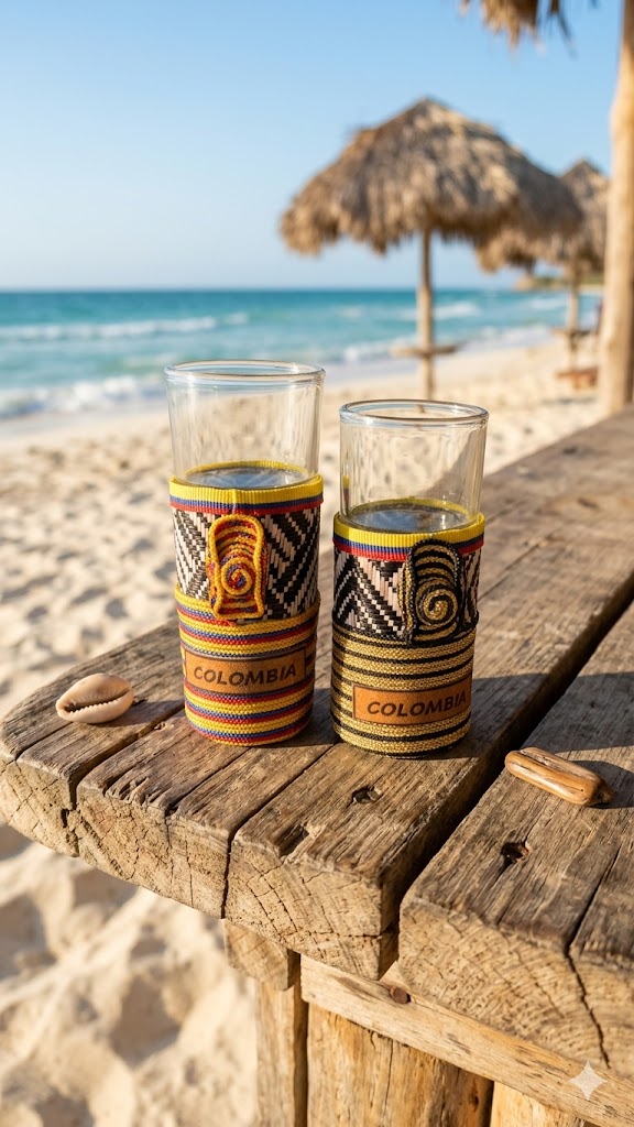 Porta Vasos Artesanales Esencia del Caribe