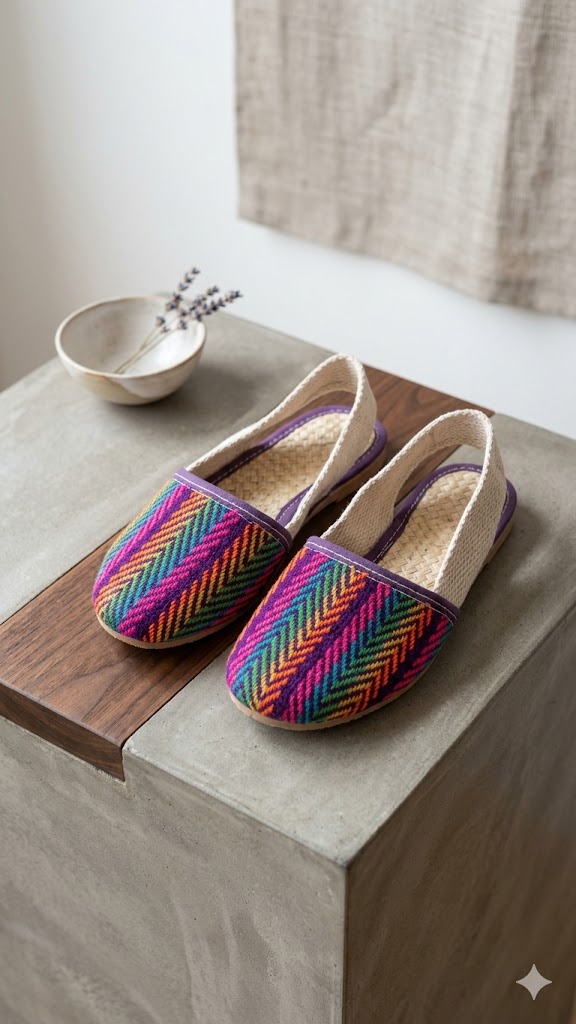 zapatos 37 Mules Artesanales Mosaico Étnico